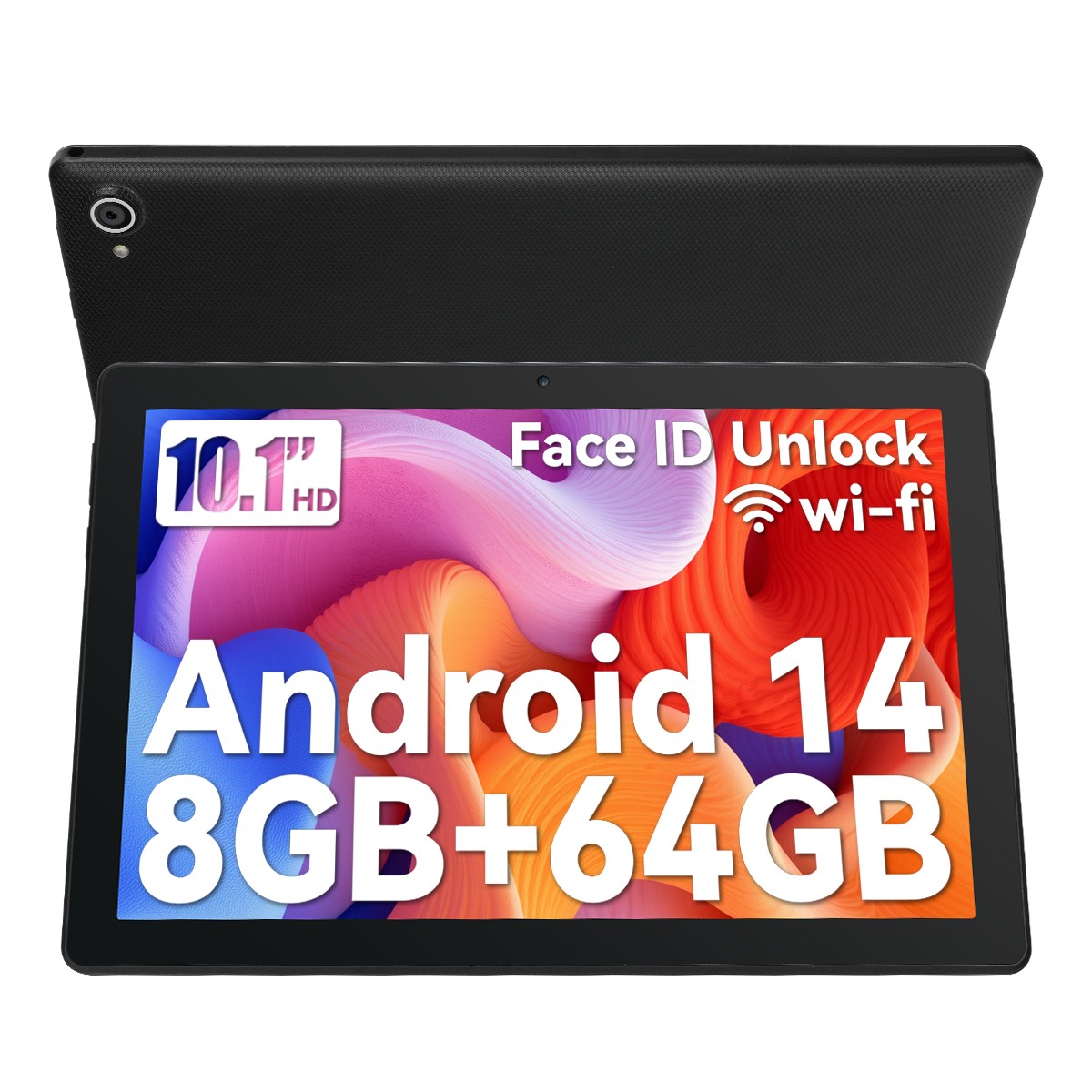 Tablet 10 inch Android 14 Tablet 8+64GB 1280x800 IPS Touchscreen 5000mAh