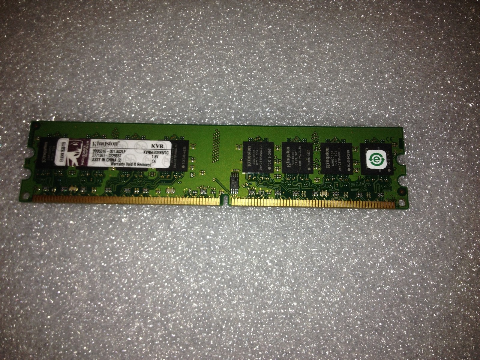 Kingston KVR667D2N5/1G 1GB PC2-5300 667MHz CL5 240 Pin DDR2 Memory #2