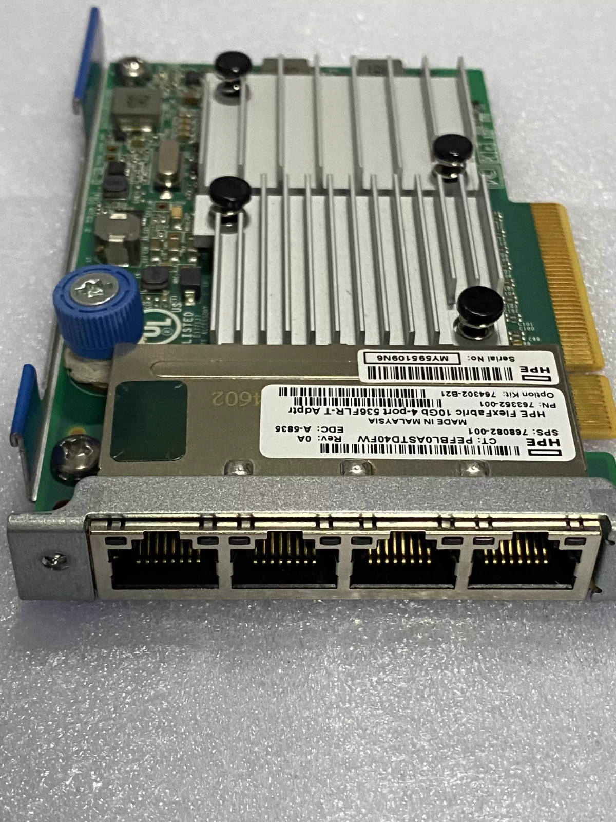 HPE 764302-B21 FLEXFABRIC 536FLR-T 10GB 4-PORT ADAPTER 768082-001 763352-001 HP