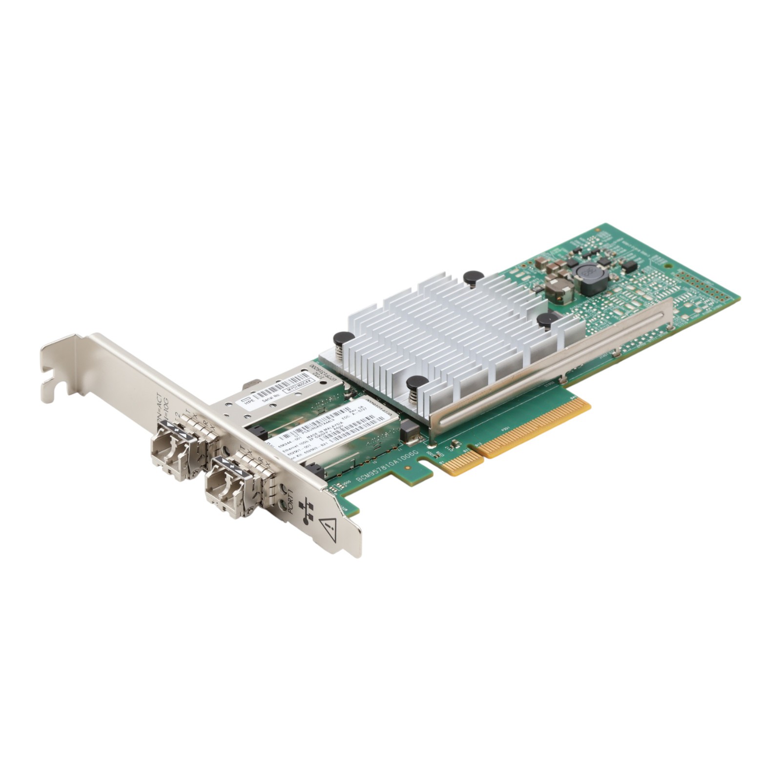 HPE 530SFP+ 10GbE 2-Port SFP+ 656244-001 PCIe Network Adapter + 2x 10GbE GBIC