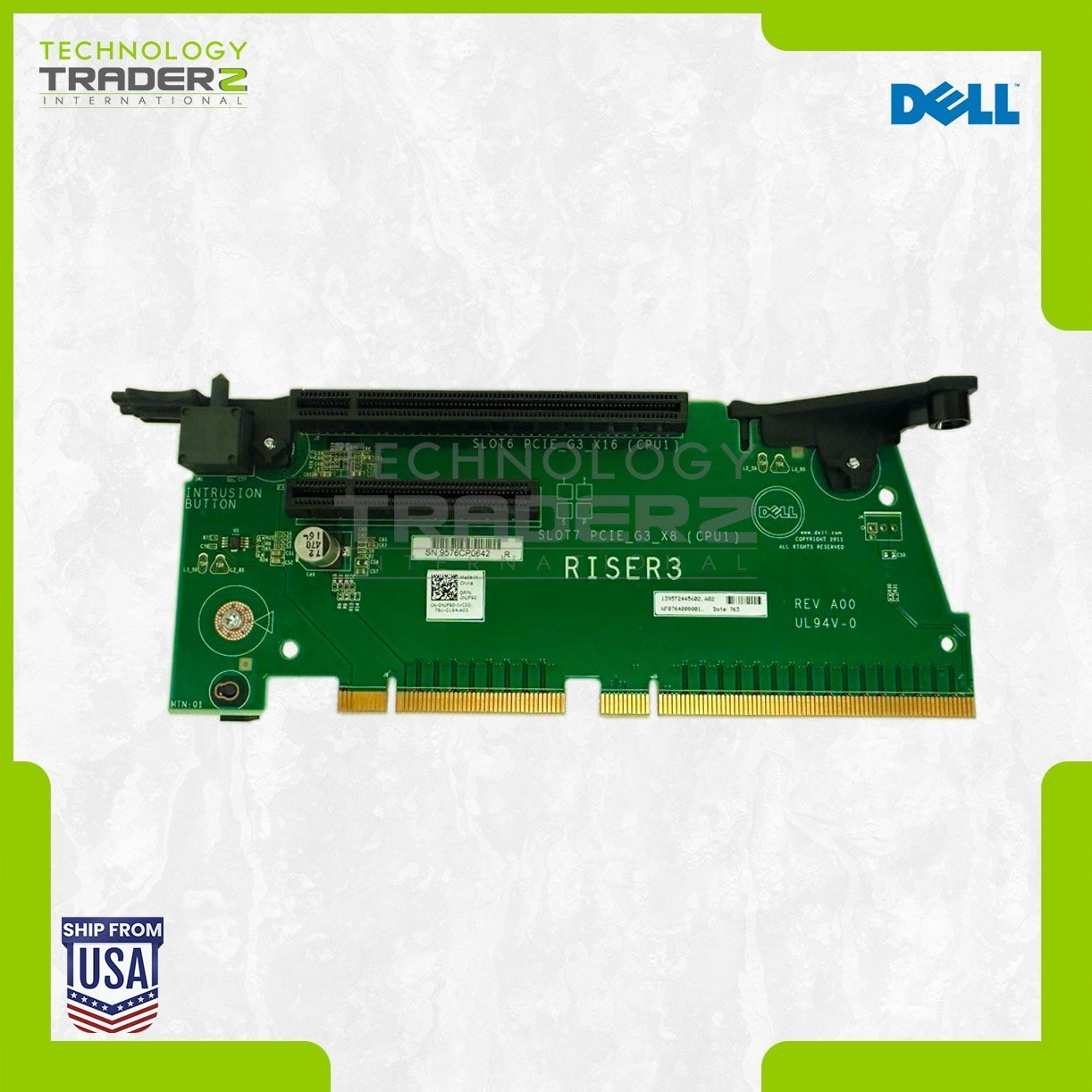 NJF90 Dell Poweredge R820 R830 Riser Card 0NJF90 ***Pulled***