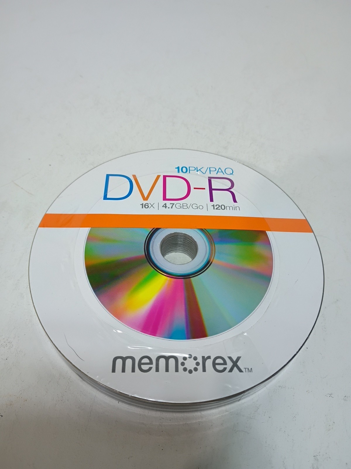 Memorex DVD+R 10 Pack 16X 4.7 GB 120 Min Factory Sealed