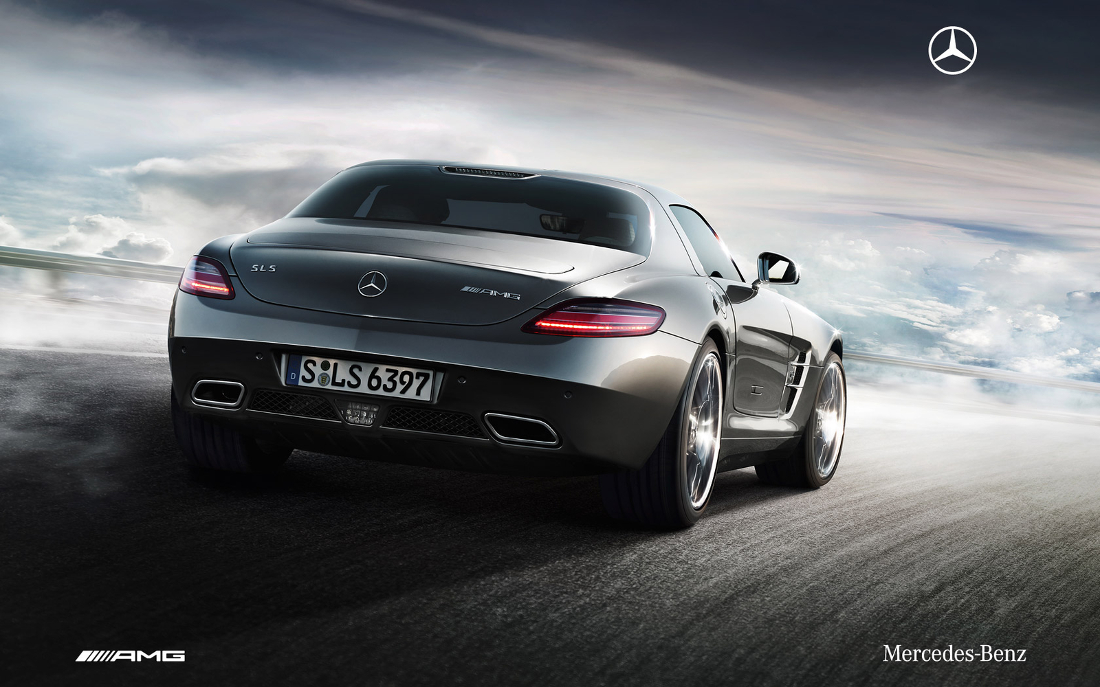 Cars amg vehicles mercedes benz sls Desk Mat Stitched