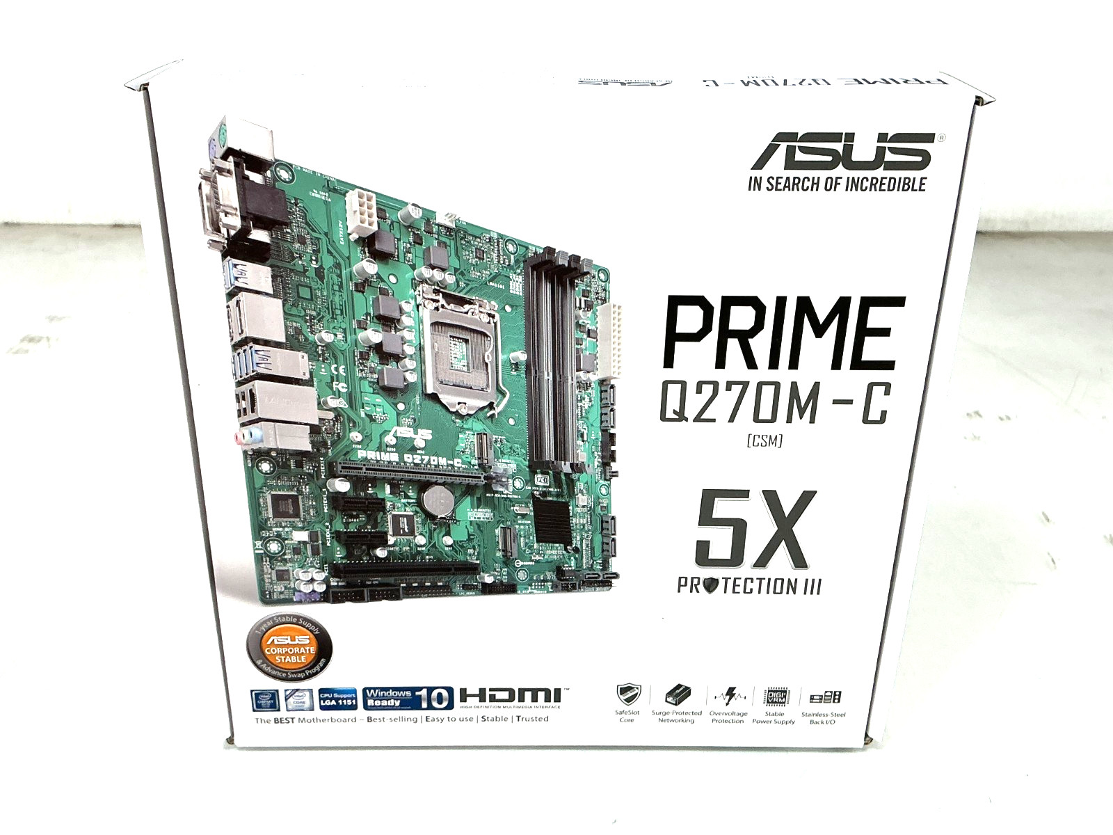 ASUS PRIME Q270M-C/CSM Motherboard - Micro-ATX, LGA-1151