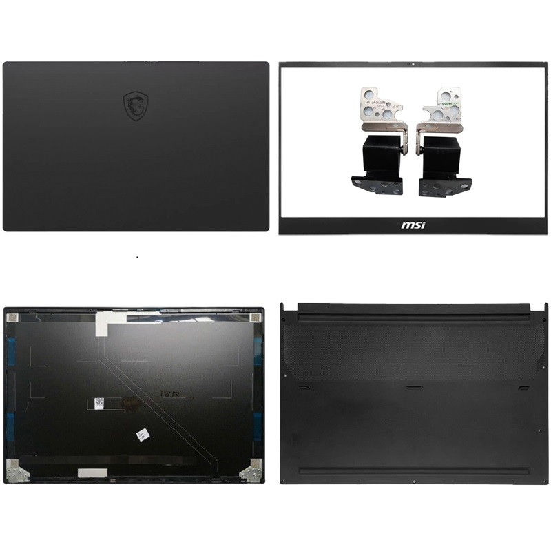for MSI GS66 Stealth MS-16V1 V3 15.6"Laptop LCD Back Cover+Bezel+Bottom+Hinges