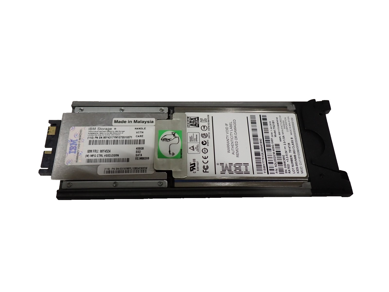 IBM 98Y4524 400GB Micro SAS 6Gb/s 1.8" SSD Internal Solid State Disk Drives