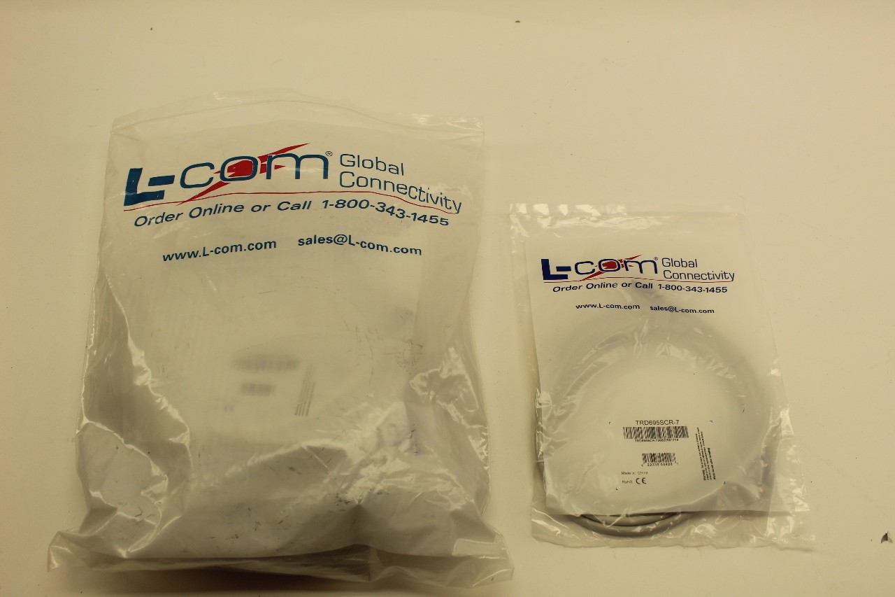 L-Com TRD695SCR-7 CAT6 Ethernet Cable 7' Long New In Bag