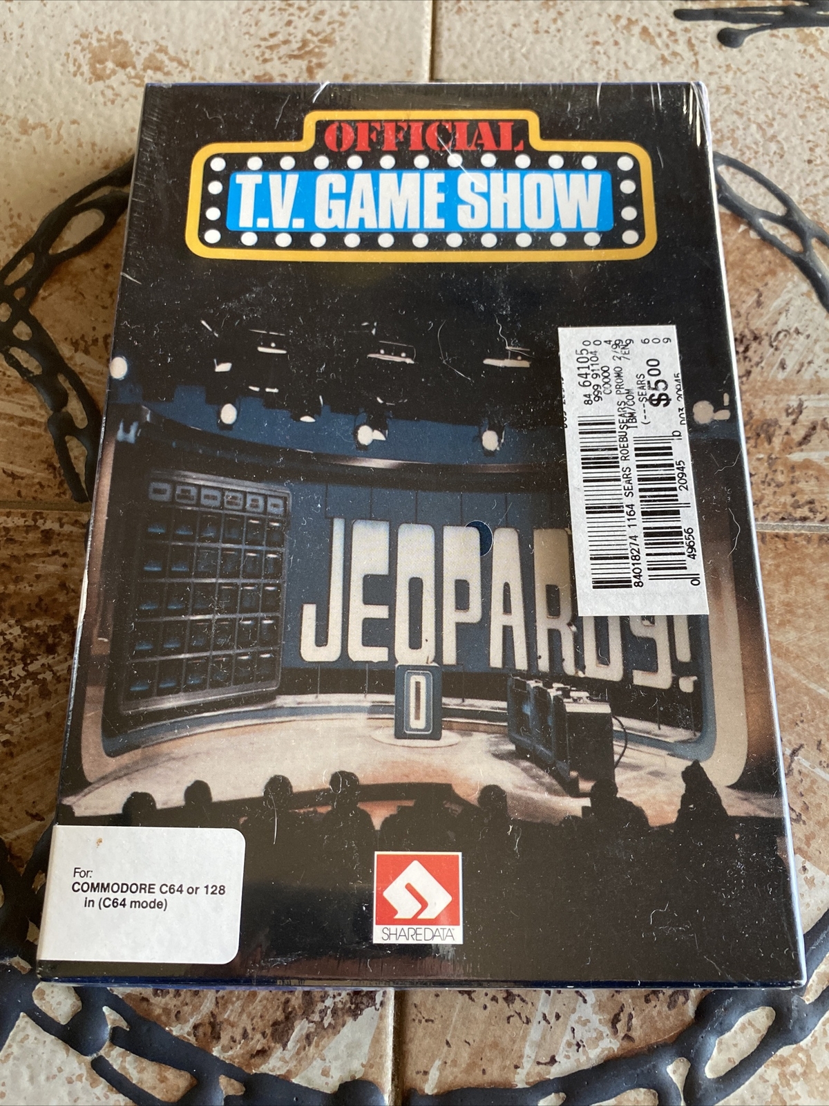 ShareData Official T.V. Game Show Jeopardy Commodore 64 Computer Game Brand New