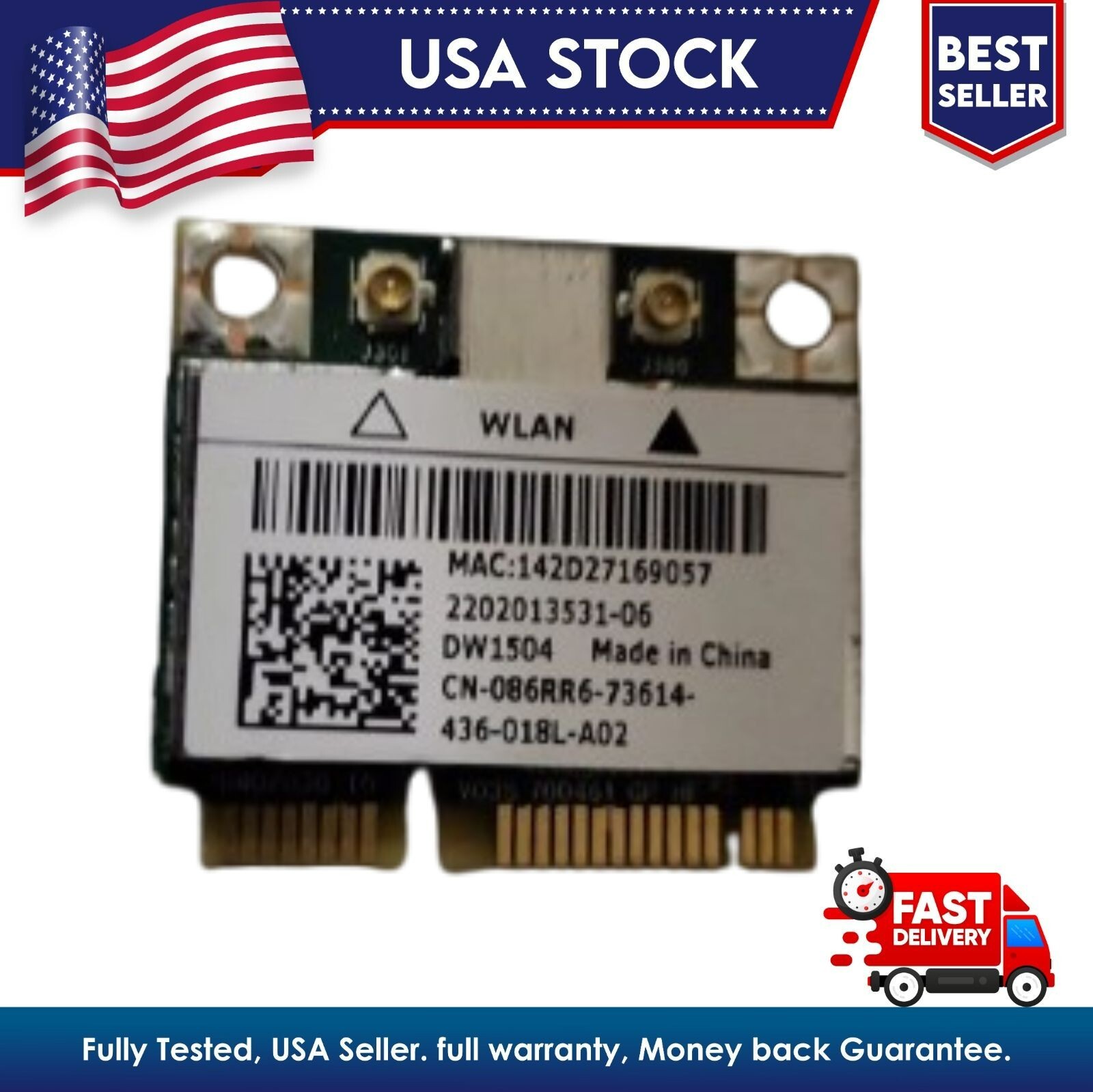 Dell 86RR6 DW1504 Broadcom BCM94313HMG2L 802.11b/g/n PCIe Half WLAN-WiFi