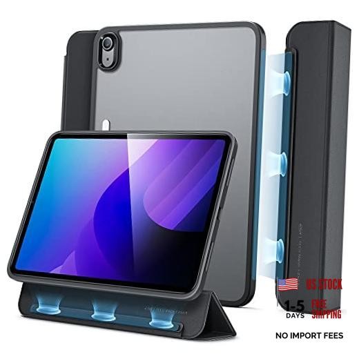 for iPad (A16) 11th/10th Generation Case(2025/2022), Detachable Frosted Black
