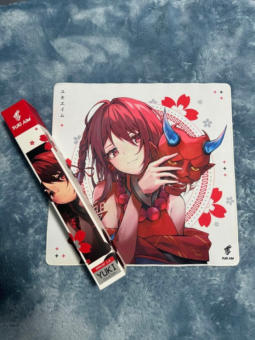 Used YUKI AIM 2022 DROP 1 LARGE ONI YUKI PAD LIMITED White FPS mousepad