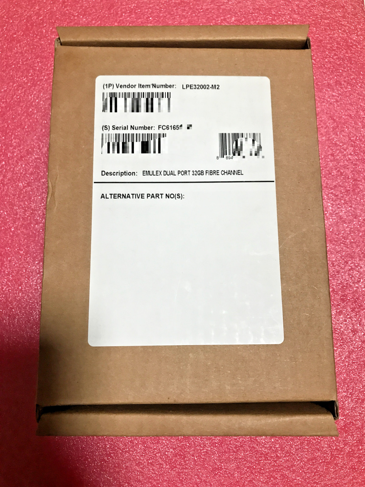 LPE32002-M2 NEW EMULEX  LPE32002 GEN 6 DUAL PORT32GB FIBRE CHANNEL HBA