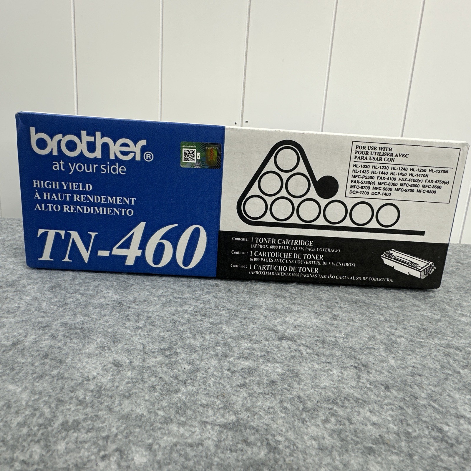 Genuine Brother TN-460 High Yield Black Toner Cartridge NEW