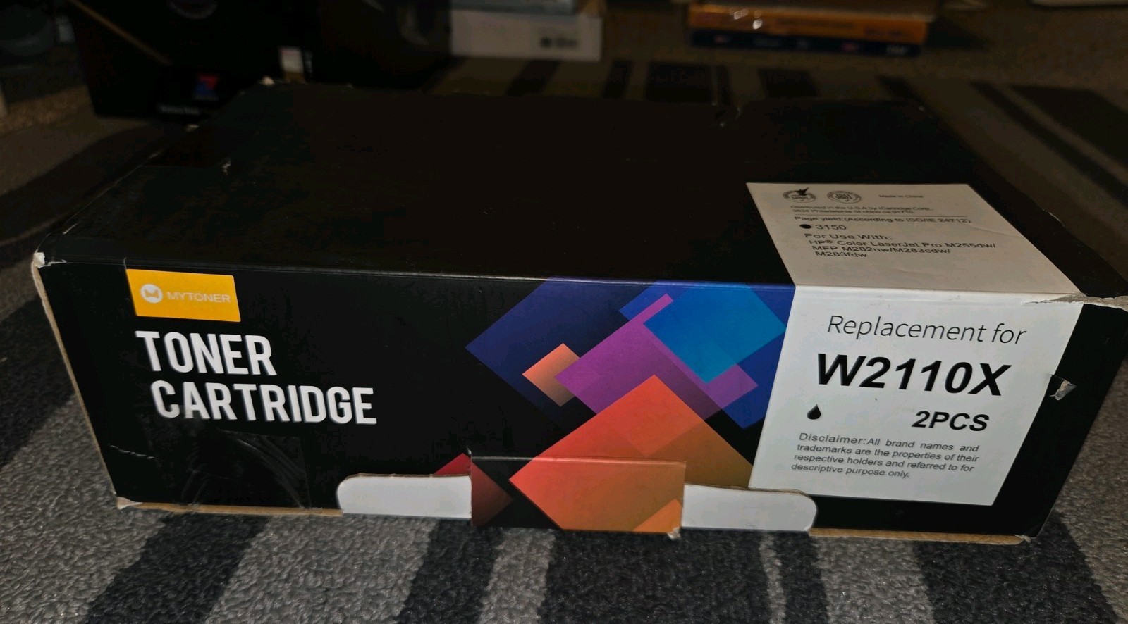 My Cartridge 206X W2110X Black Toner Cartridge - 2pk 