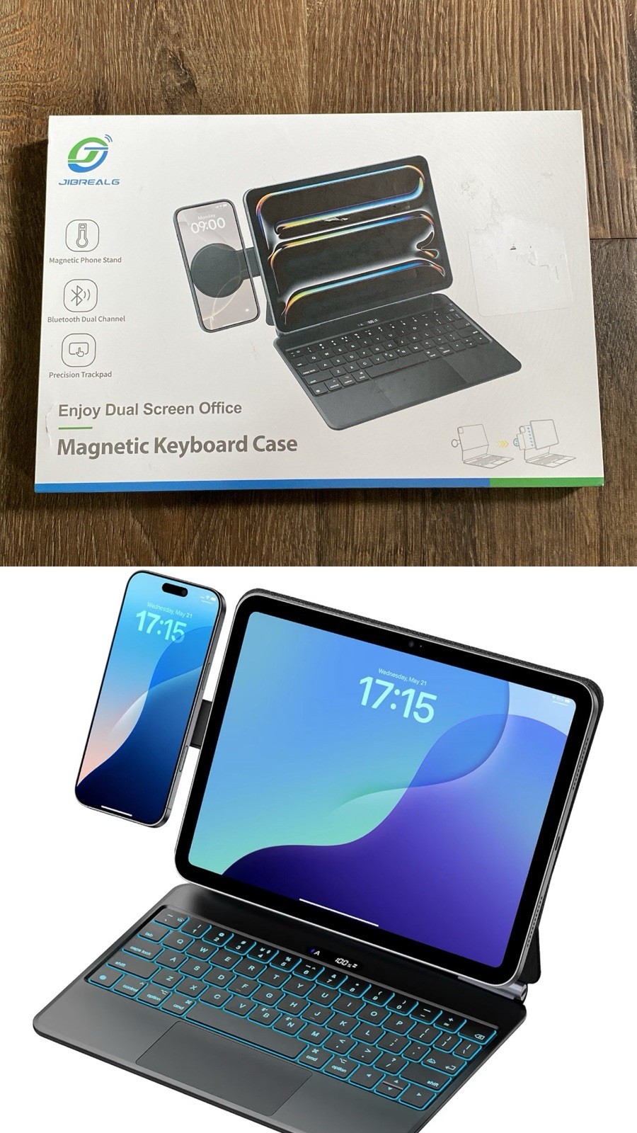 Keyboard Case for iPad 11th (A16, 2025) & iPad 10th Gen, Magic Keyboard 