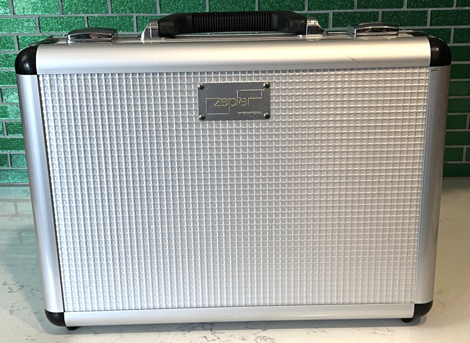 Zepter International Authentic Germany High Grade Aluminum Silver Briefcase