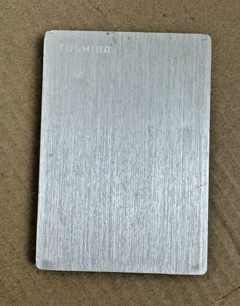 Toshiba Canvio Slim Portable 500GB External Hard Drive HD HDD Silver USB 3.0 VGC