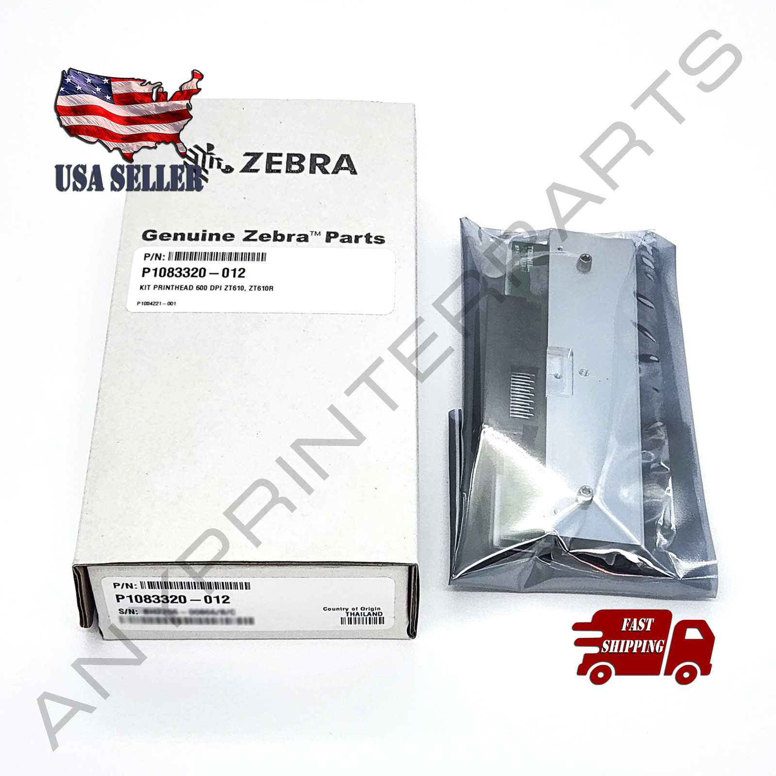 Genuine Zebra Thermal Printhead 600 dpi ZT610 ZT610R Label Barcode P1083320-012