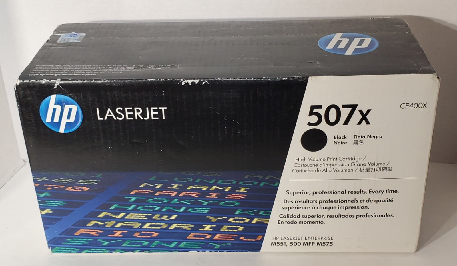 HP 507X CE400X Black High Yield Toner Genuine OEM New Sealed 