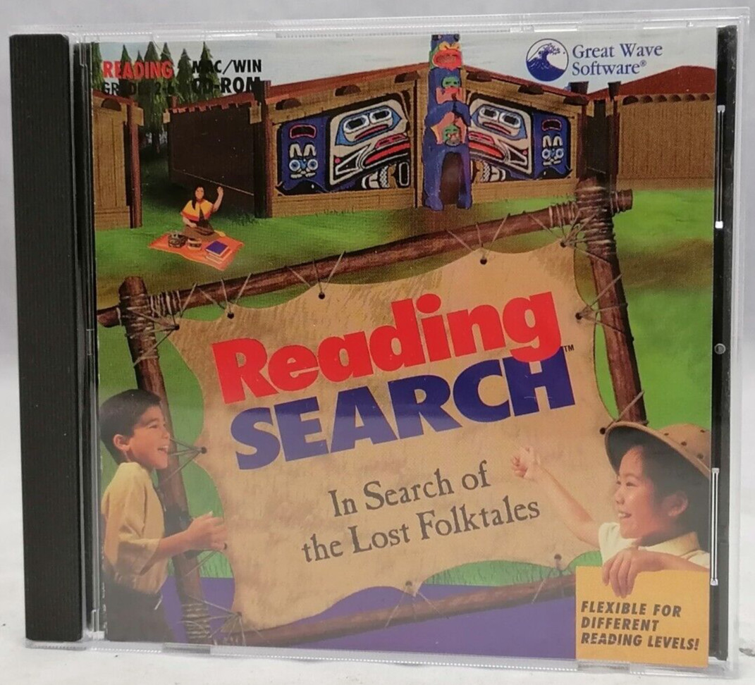 Vintage 1995 Great Wave Software Reading Search: In search Of The Lost Folktales