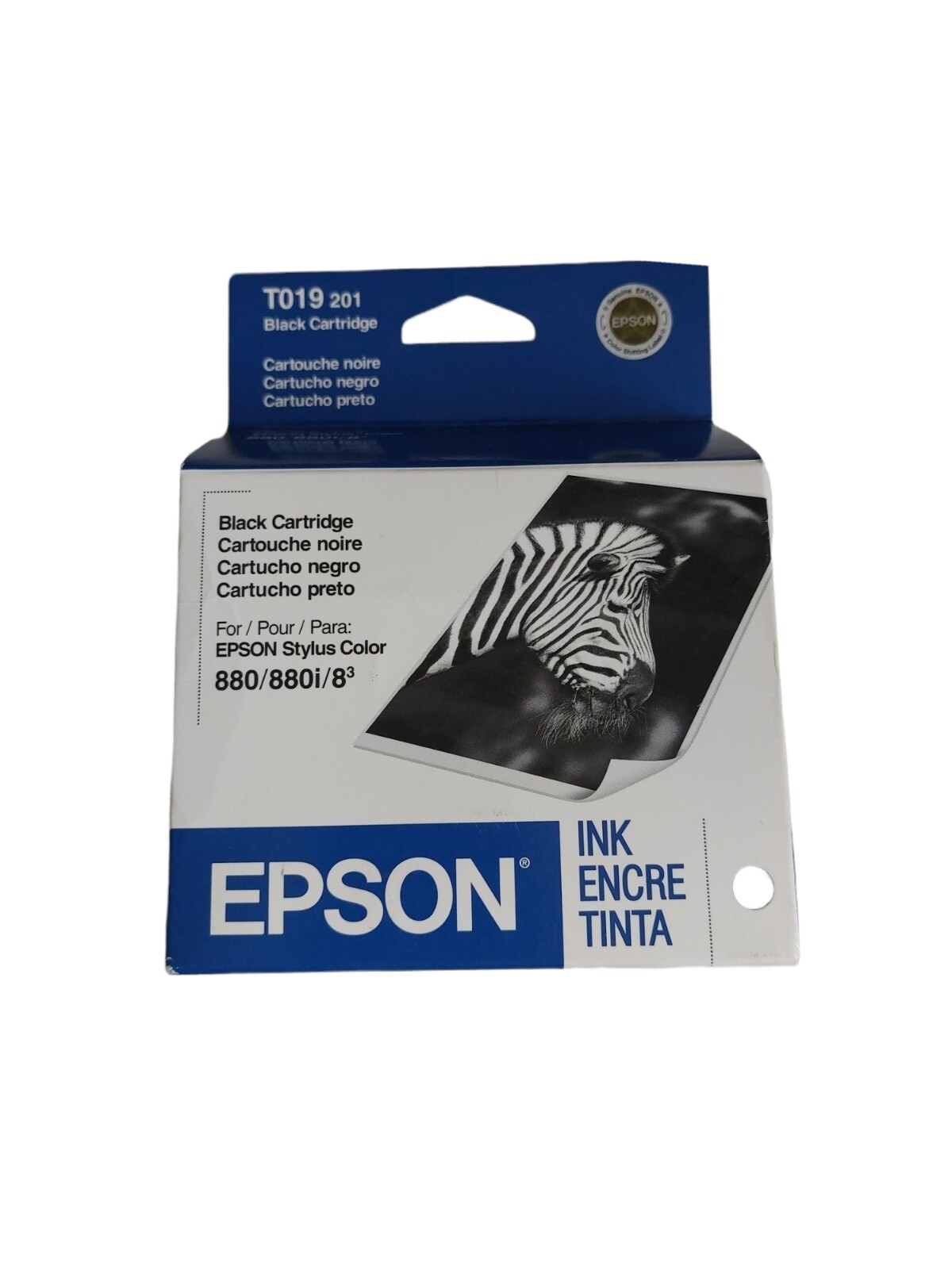 NEW GENUINE EPSON T019 201 BLACK INK CARTRIDGE T019201 for STYLUS 880/880i/8 NIB