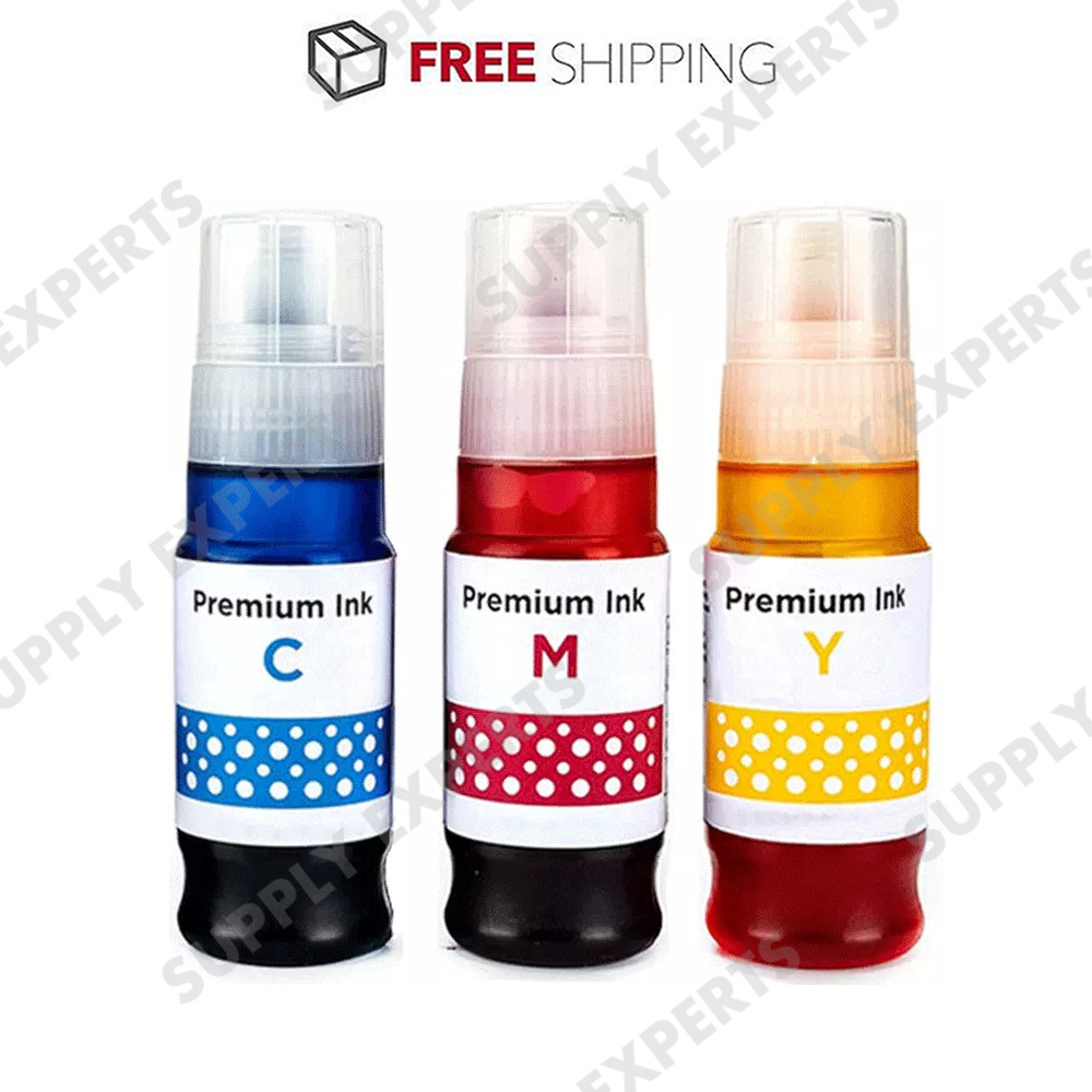 3PK GI-21 CMY Ink Refill Bottles Compatible for Canon PIXMA G1220