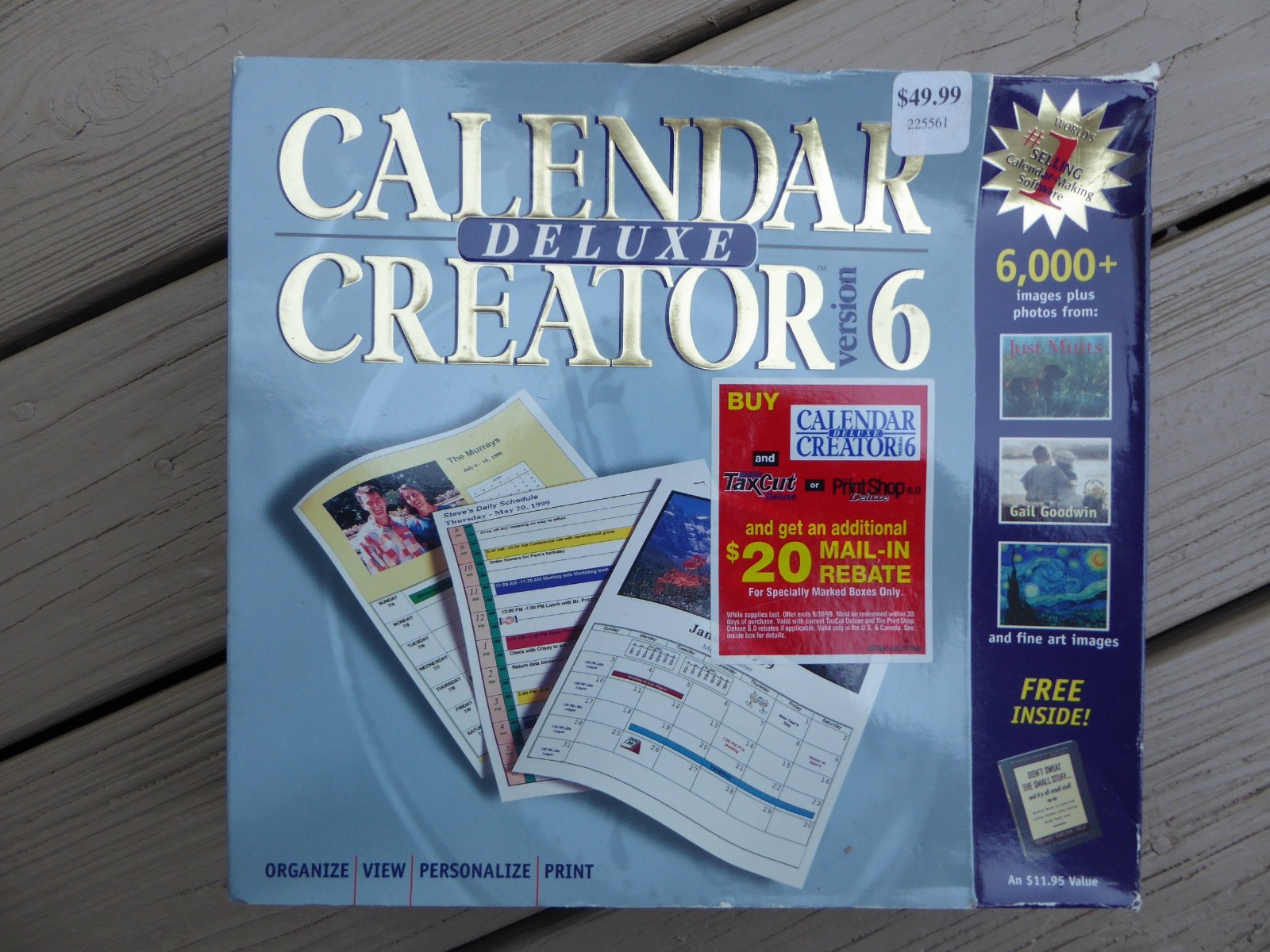 Calendar Creator Deluxe - Version 6 - Windows 95/98 & NT (CD-ROM)  Software