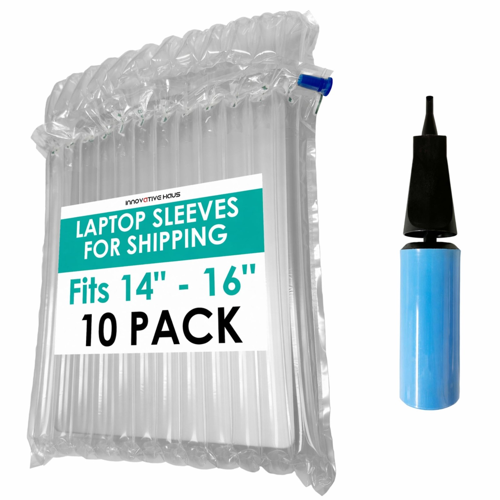 10 Pack Inflatable Laptop Protective Bags with Pump. Ideal for 14-16 Inch Not...