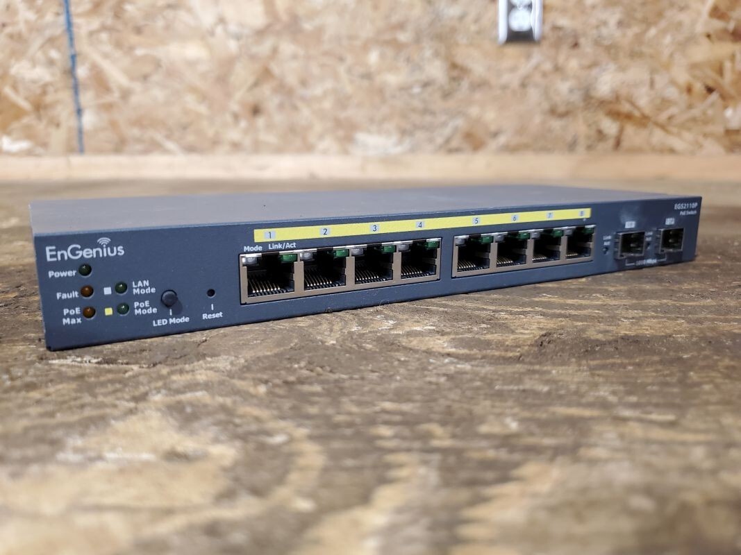 EnGenius EGS2110P 8 Port Managed Gigabit PoE Smart Switch