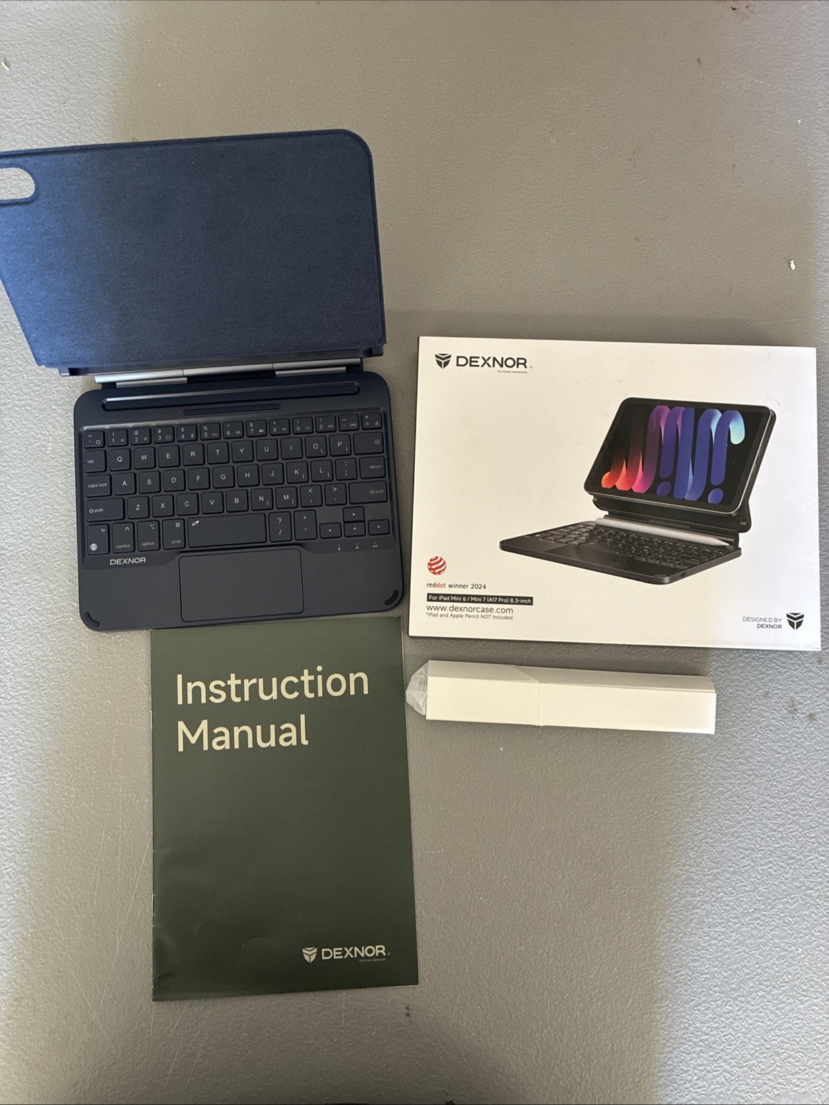 Dexnor Keyboard for iPad mini 7 (A17 Pro)/Mini 6 Case with Magnetic Stand OB