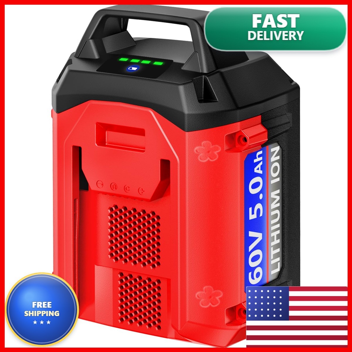 DTK Battery Replacement For Toro 60V Battery 5Ah 60V Battery