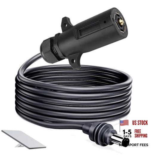 Starlink Mini Cable Adapter to 7 Way Trailer Plug Cable Charger, 16AWG DC 10FT