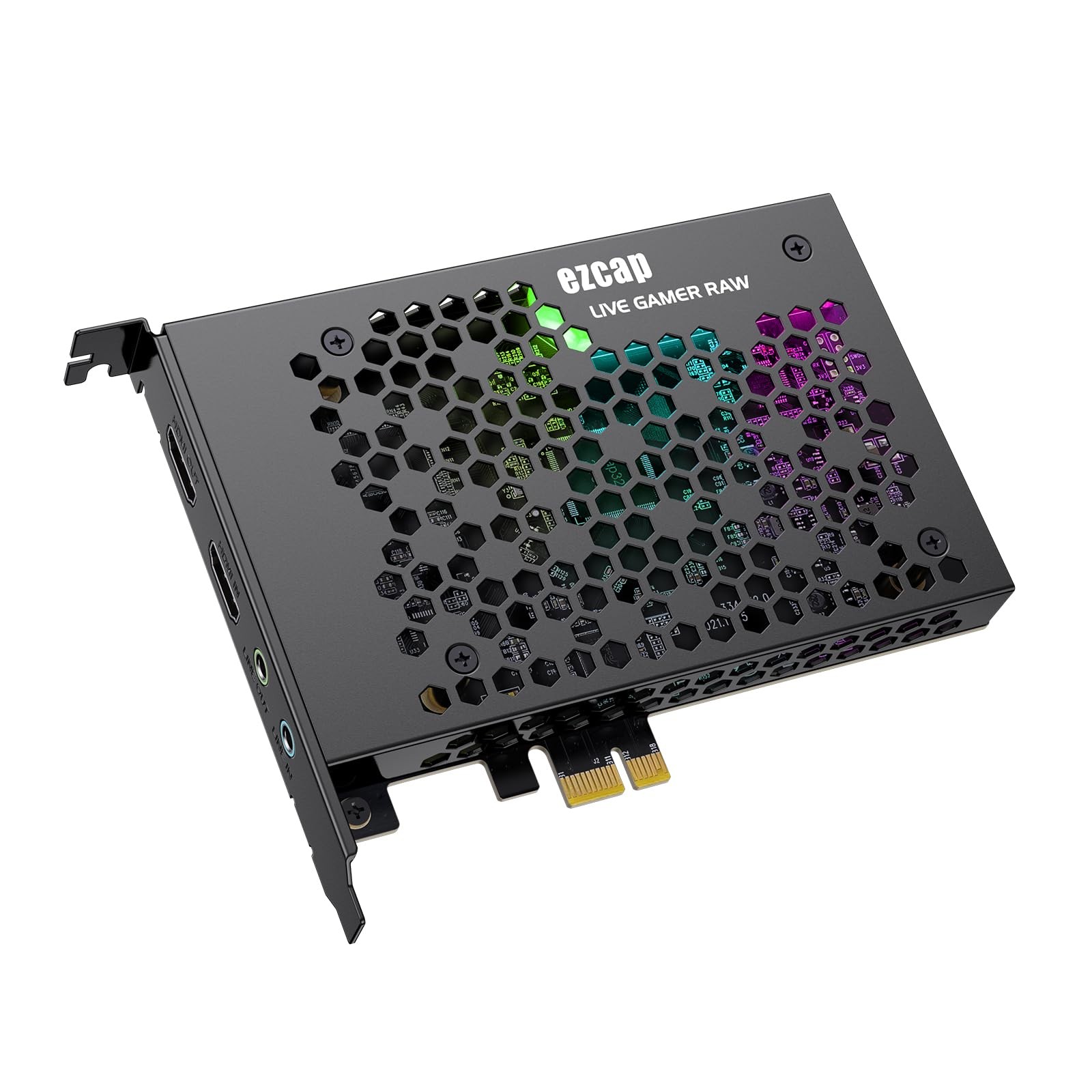 Game Capture Card, HDMI PCI-E 4K 30fps Record & Live Stream from Gaming Systems,