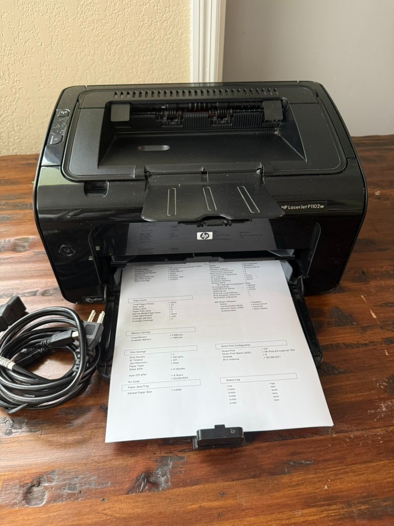 HP LaserJet P1102w Wireless Laser Printer