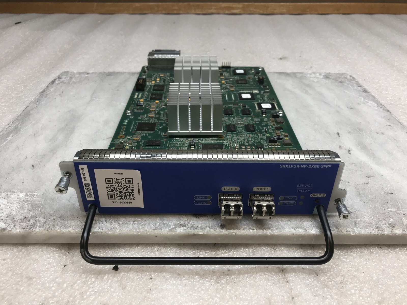 Juniper SRX1K3K-NP-2XGE-SFPP SRX Series 2x 10GB SFP+ NP-IOC w/ 10G SFP+ Modules