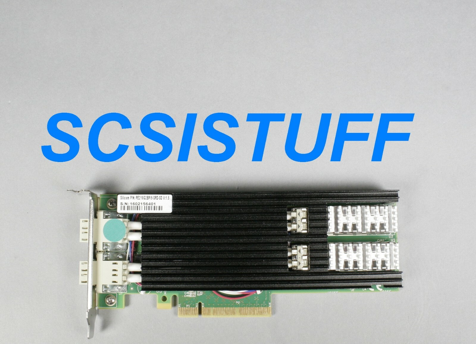 Dell Silicom dual port fiber 10Gb Ethernet  network card  PE210G2BPI9-SRD 26CC4 