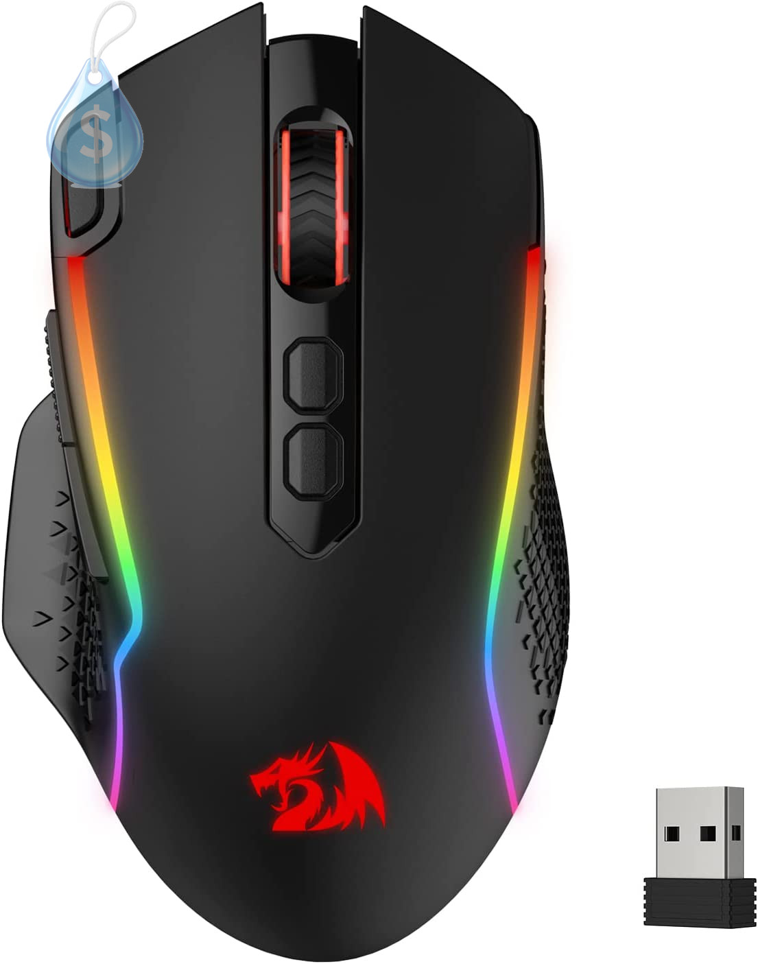 M810 PRO Wireless RGB Gaming Mouse 10000 DPI Remapping Keys