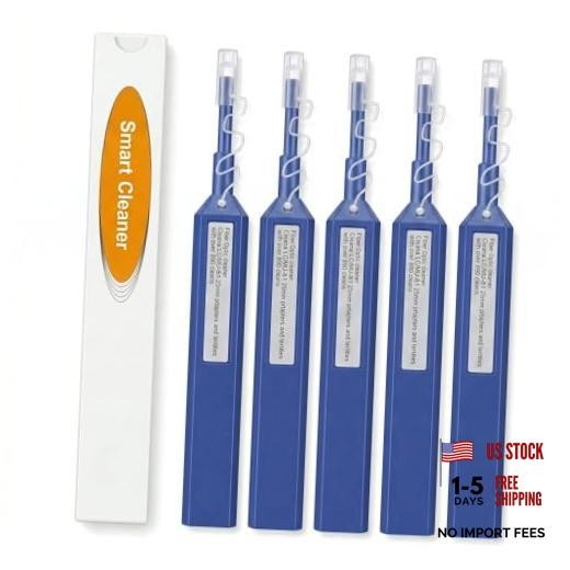 Fiber Optic One-Click Cleaner Pen, Push-Type Connector End Face LC/MU 1
