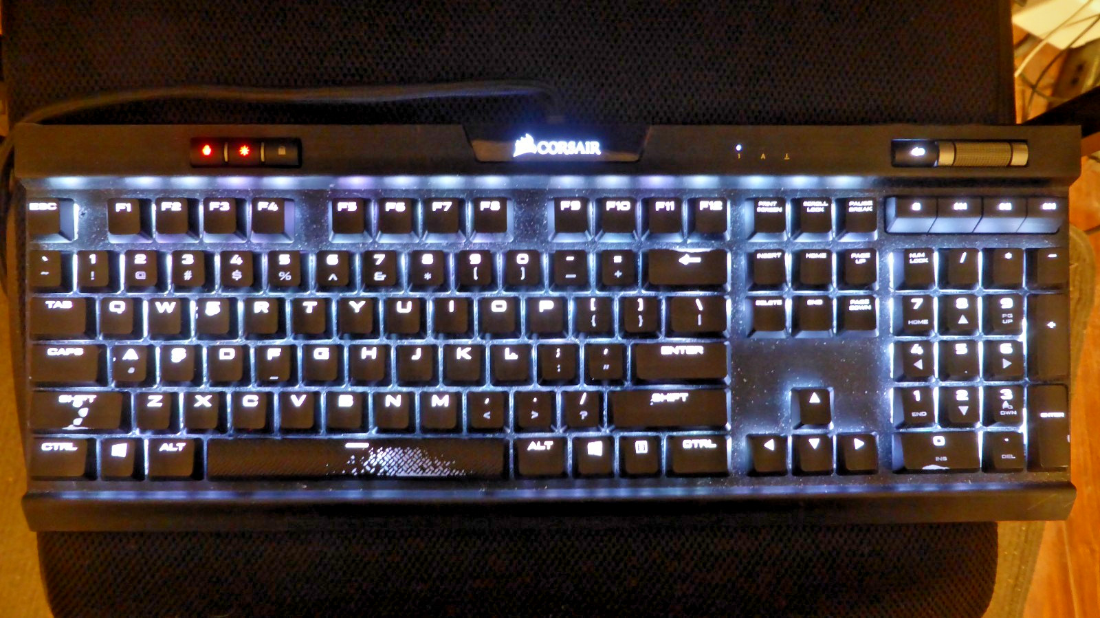 Corsair K70 RGB MK.2 CHERRY MX Red Key System Mechanical Gaming Keyboard