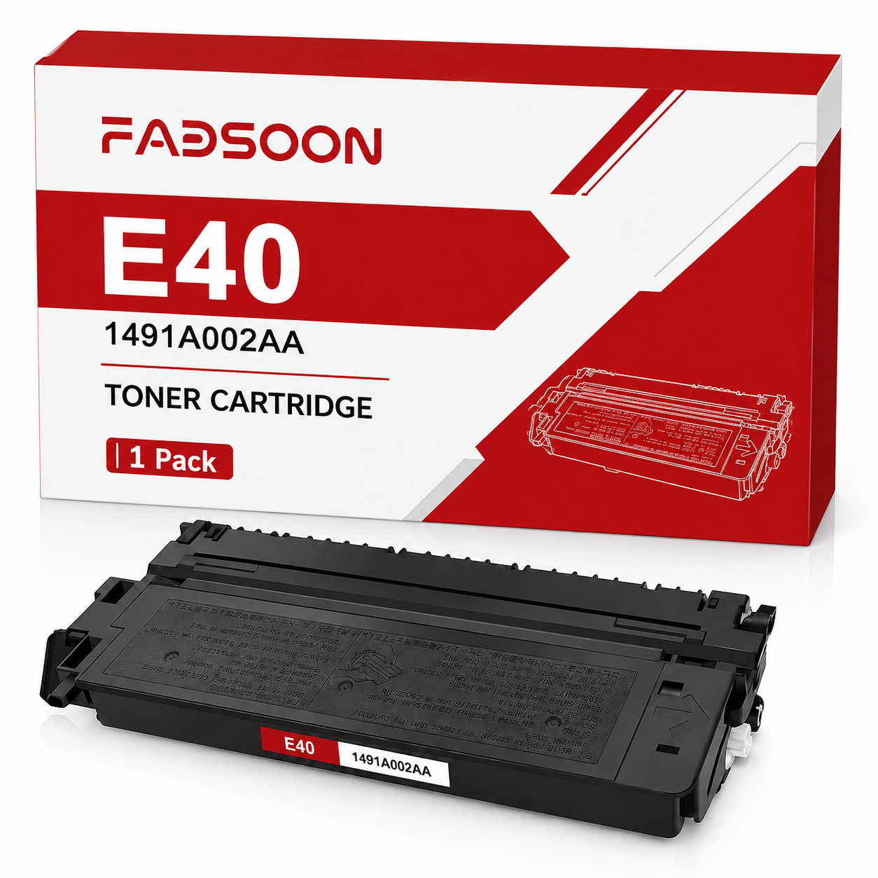 E40 1491A002AA 1PK BK Compatible Toner Cartridge fit for PC880 PC890 PC920 PC940