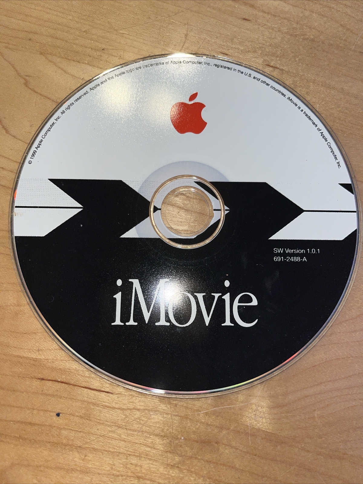 Vintage 1999 iMovie 1 v1.0.1 Macintosh Mac Software Disc Install CD