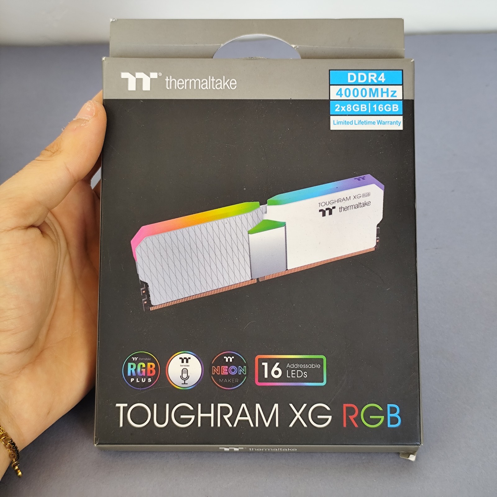 Thermaltake TOUGHRAM XG RGB White DDR4 4000MHz x2 DDR4 2x8gb - 16GB RAM