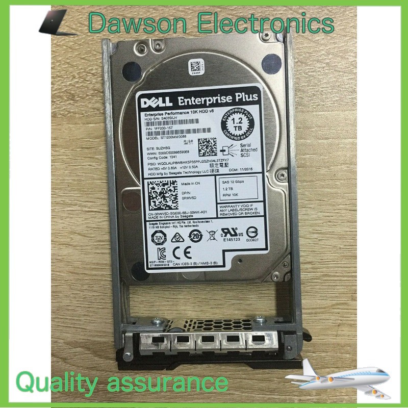 NewRWV5D 0RWV5D DELL EQUALLOGIC 1.2TB 10K 12Gbps 2.5" SAS Hard Drive