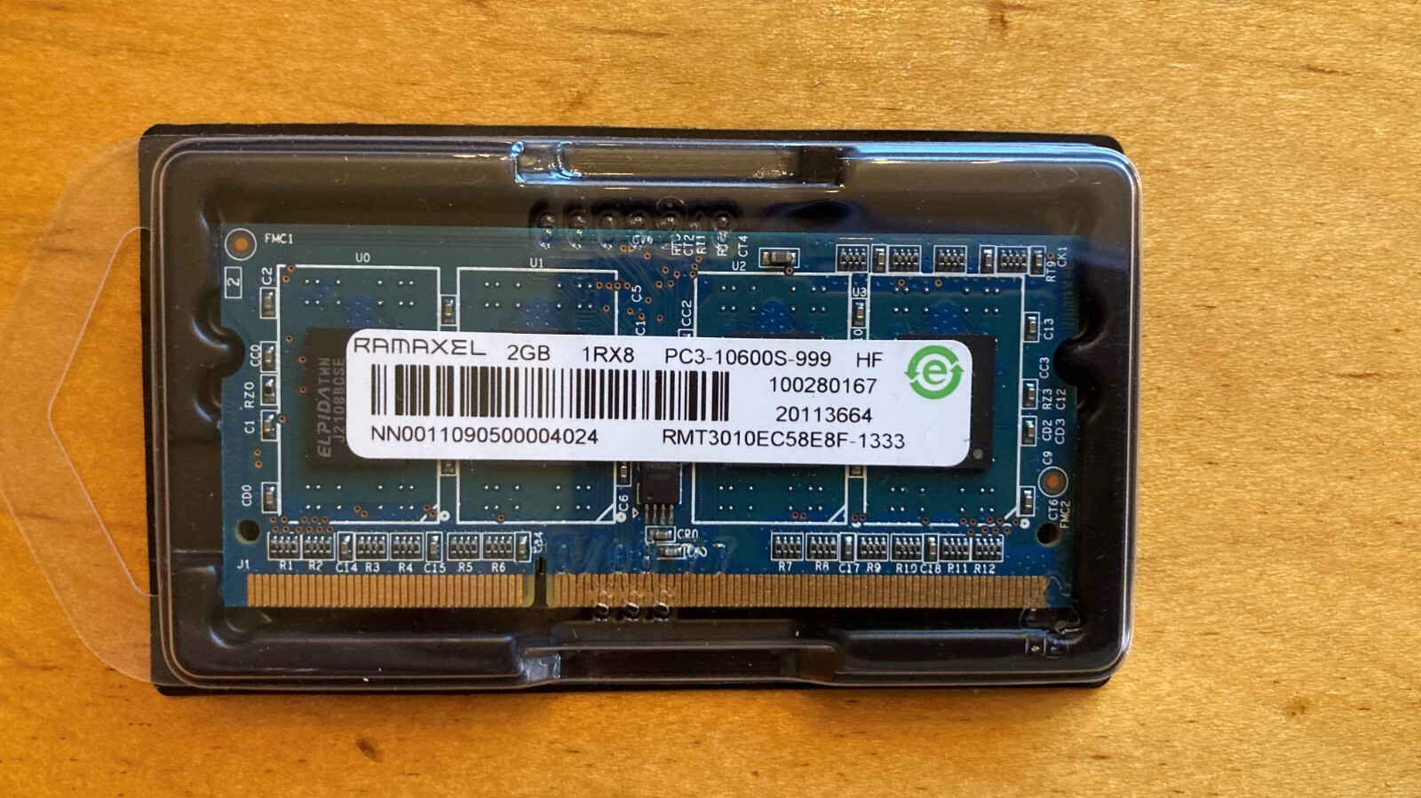Ramaxel 2GB (2x 1GB) 1Rx8 PC3-10600S-999 Laptop Memory RAM