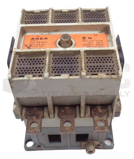 ASEA EG 315-1 CONTACTOR, SIZE 5, 600V 270AMP *READ*