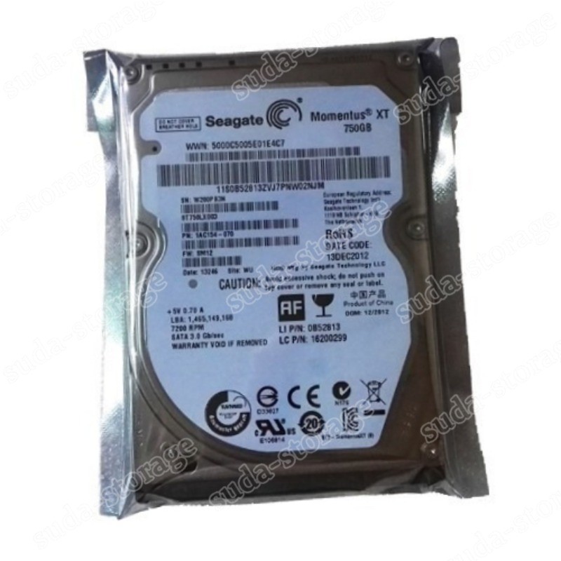 1PCS Seagate Momentus XT ST750LX003 750GB 8GB SSHD SATA 2.5" Solid State Hybrid