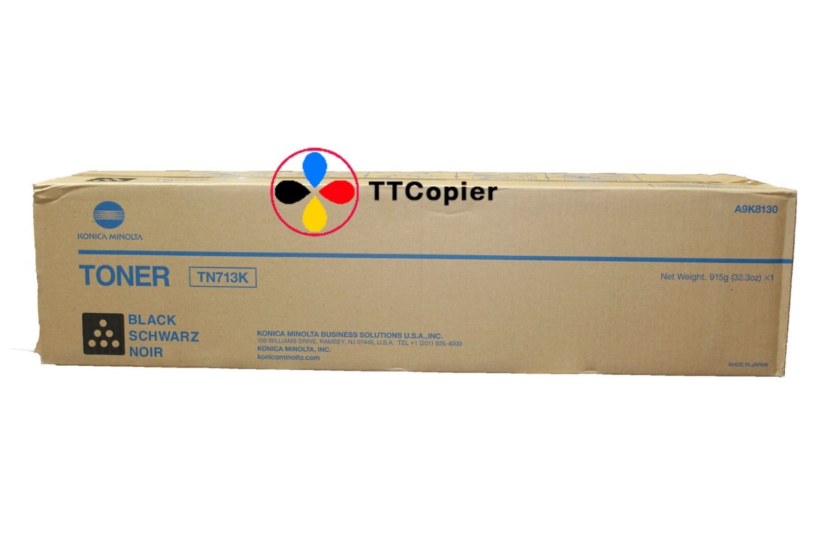 Genuine Konica Minolta TN713K Black Toner for bizhub C659 C759