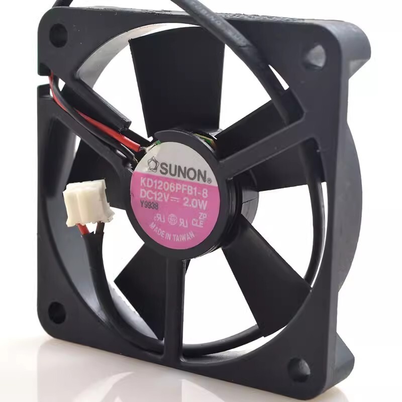 SUNON KD1206PFB1-B 12V 2.0W 6010 6CM 2-Wire Cooling Fan