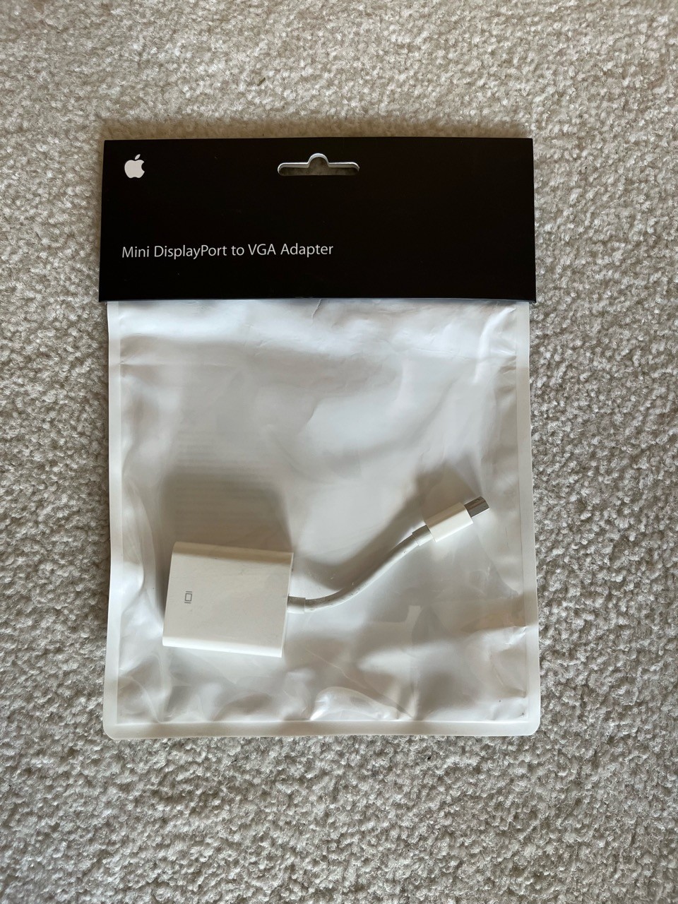 APPLE OEM ORIGINAL A1307 MB572Z/A MINI DISPLAYPORT TO VGA ADAPTER NEW IN PACKAGE