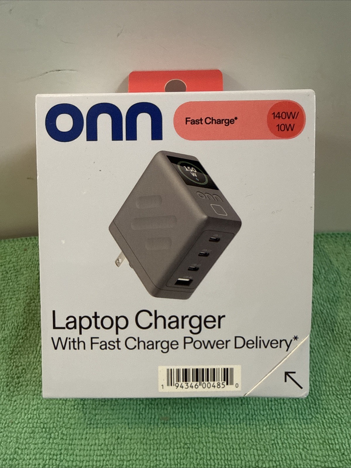 onn. USB-C Fast Charge PD Laptop Charger 140W/10W for Apple Dell HP ASUS